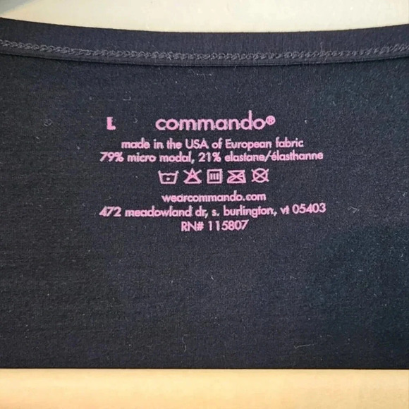 Commando Jumpsuit Long Sleeve V Neckline Women's Black Size Large Soft Stretchy. - Picture 12 of 12